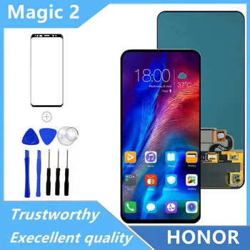 100% Testované Obrazovky Pre Huawei Honor Magic 2 LCD Displej Dotykový Displej Digitalizátorom. Zhromaždenie Na Počesť Magic2 TNY-AL00 Obrazovke