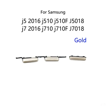 100KS Pre Samsung Galaxy J5 2016 J510 J510F J5108 J7 J710 J710F J7108 vypínač Tlačidlo Vonkajšej Strane Hlasitosť Mute On/Off Tlačidlo