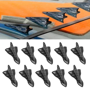 10Pcs Univerzálny Zadný Strešný Žraločích Plutiev Spojler Krídlo Kit Car Strešný Spojler Nárazníka Spojler Shark Fin Difúzor Vír Generátor