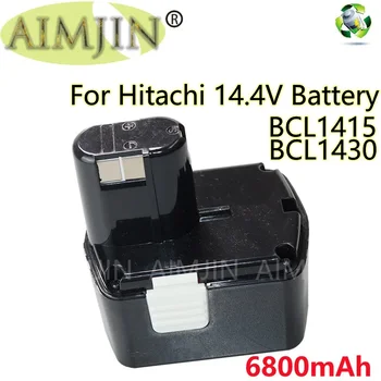 14,4 V 6800mAh Vymeniteľný Power Nástroj Batérie Hitachi BCL1430 CJ14DL DH14DL EBL1430 BCL1415 NI-MH