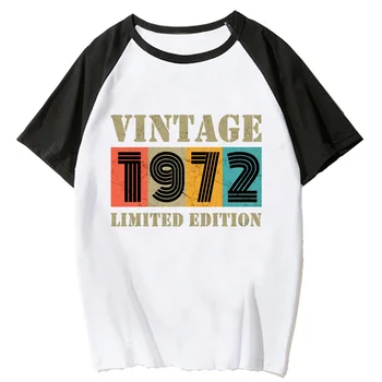 1972 t-shirts ženy Japonský Y2K streetwear t-shirts žena zábavné oblečenie