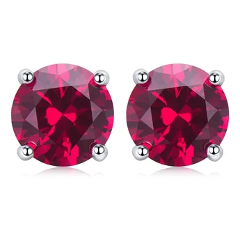 2023 nový carat kolo red diamond korund 6,5 mm denné nika módne univerzálny