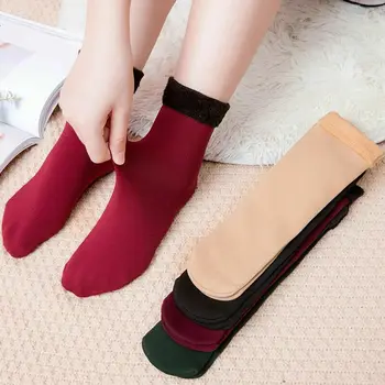 2023 Zimné Ženy/Muži Lady Zimné Čižmy Ponožky Teplé Termálne Hrubé Rúna Mäkké Útulné Ponožky Dary