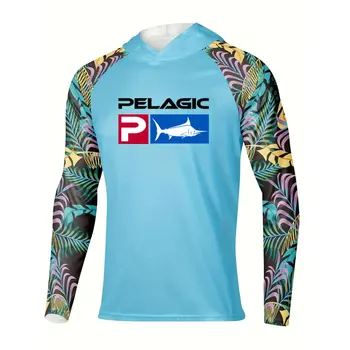 2024 Rybárske Hoodie Pelagických Mužov Šaty,Letné Priedušná Dlhý Rukáv Rybárske Tričko s Kapucňou na Ochranu pred Slnkom rybárske tričko 4XL