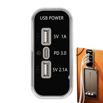 3 Port Auto USB Nabíjačka, Auto Multi-Funkcia Konverzie Plug High-Power Auto Nabíjačku Adaptér Pre Autobusy, Autá RVs Lode