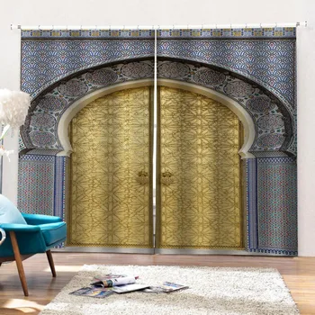 3D Tlač Moderné Módne Domova morden dvere závesy Domov Dekoratívne