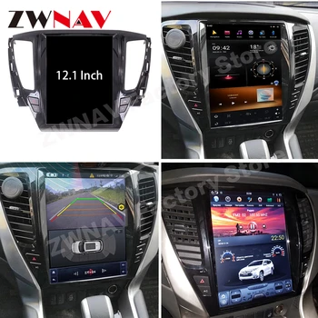 4+128G Tesla Obrazovke Carplay Pre Mitsubishi Pajero 2016 2017 2018 Android 9 Prehrávač, GPS základnú Jednotku Auto Audio Stereo Rádio Prijímač
