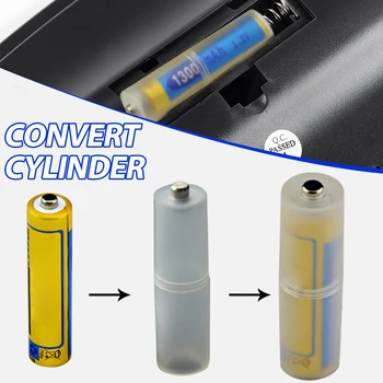 4Pcs Prenosné Batérie Converter Adaptér pacer Switcher Prípade Box AAA na AA Veľkosť Skladovacie Škatule Semi-Transparentné Pevný Plastový kufrík