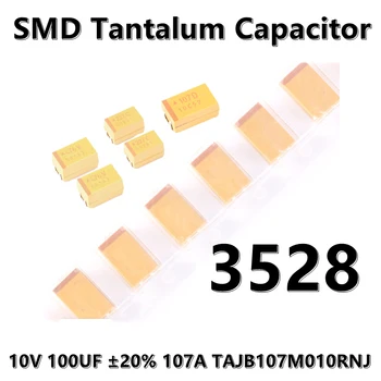 (5 ks) 3528 (Typ B) 10V 100UF ±20% 107A TAJB107M010RNJ 1210 SMD tantal kondenzátor