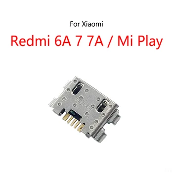 500PCS/Veľa Pre Xiao Mi Prehrať / Redmi 6A 7 7A Micro USB Nabíjací Dok Poplatok Socket Port konektor typu Jack Konektor