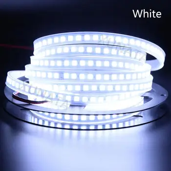 5M 24V LED Pásy Svetla SMD 5054 2835 Vodotesný LED pás s nástrojmi Diódy Pásky 5M 600LEDs Led Stripe Flexibilné Teplá biela/Biela LED Lampa