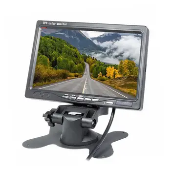 7 Palcový Auto Monitor TFT LCD, HD Displej, 2 Spôsob Vstupu Videa ntsc/Pal 12v Displej Pre Auto Spätné Domov Bezpečnostné Kamery Príslušenstvo