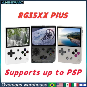 ANBERNIC-RG35XX PLUS Prenosné Retro Hra, Prehrávač, 3,5-palcový Displej Linux Console 2.4 G Bezdrôtový ovládač Podporuje až PSP