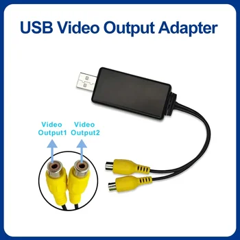 Android Usb Video Výstup RCA Line Kábel AV výstup HDMI Pre autorádia Multimediálny Prehrávač Strechy opierky hlavy Displej HD USB RCA Adaptér