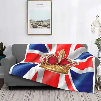 British Union Jack britskej Vlajky Prikrývky Flanelové Hodiť Prikrývky Lietadlo Cestovné Dekorácie Mäkké Teplé Prikrývky