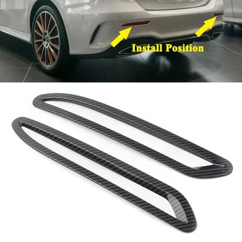 Carbon Fiber Styling Auto Zadné Hmlové Svetlo Kryt Trim Na Mercedes Benz V177 A-Trieda A220 A250 A35 2019 2020 ABS