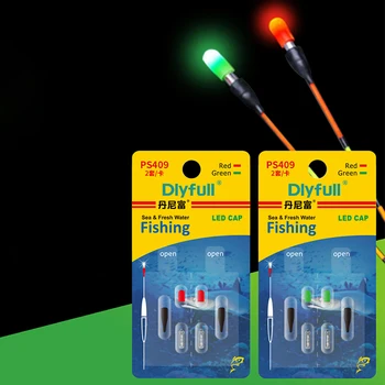 Dlyfull Elektronické Ľahké Držať Nastaviť LED Svetlo + Zelená/Červená Žiara Stick Noc Rybárske Príslušenstvo s CR311 Batérie