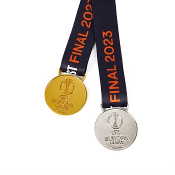 Europa Ligy Majstrov Medaila Kov Medaila Replika Medaily Zlatá Medaila Futbalové Suveníry Fanúšikov Zber
