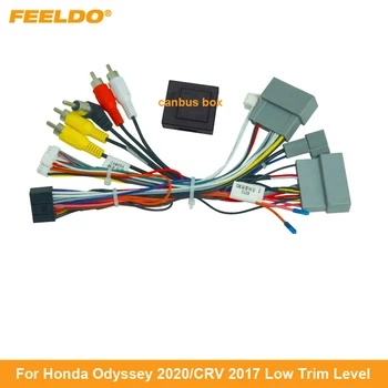 FEELDO Car Audio Kabeláž Postroj Pre Honda Odyssey 2022/CRV 2017+ Aftermarket 16pin Stereo Inštalácie Drôt Adaptér