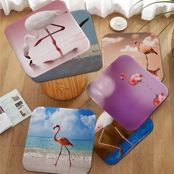 Flamingo Vankúš Mat Tvorivé Jedálenské Stoličky Vankúš Kruhového Dekorácie Sedadla Pre Kancelársky Stôl Vankúše Domova