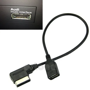 Flash Disk pre Audi Auto Audio Music Interface AMI MMI AUX na pripojenie USB Kábel Adaptéra auto príslušenstvo