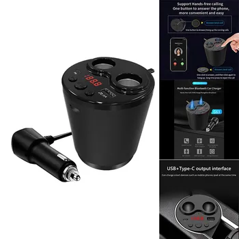 G63 Auto Bluetooth 5.0 FM PD Typu C, USB Nabíjačka, Hudba MP3 Prehrávač TF Karty Handsfree