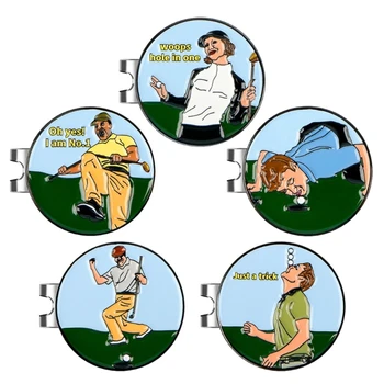 Golf Loptu Značky Golfistov Vymeniteľné Ľahko sa Viaže na Golfový Klobúk Golf Ball Marker
