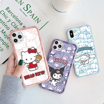 Hello Kitty Kuromi Sanrio puzdro Pre iPhone 15 14 7 8 6 6 Plus SE 2020 2022 Pre iPhone 15 14 13 12 11 X Mini XS XR Pro Max Coque