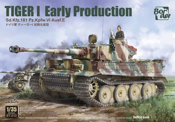HRANICE BT-010 Sd.Kfz.181 Pz.Kpfw.VI Ausf.E Tiger som Skoro Výroby Tank Model Hobby KUTILOV, Montáž Výroba