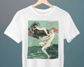 Jazda Čarodejnice Otto Goetze Maľovanie Unisex tričko Umenie