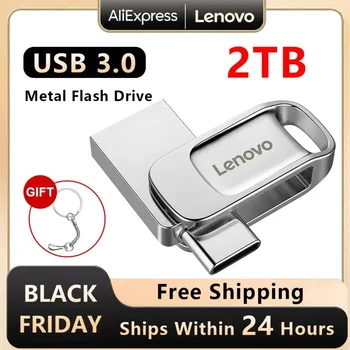 Lenovo 1 TB Usb Flash Disky 128GB Extrémne USB 3.0 Typ Kreatívy-c Pero Disk Zálohovanie Dát na Usb Pamäť 256 GB Darček Micro Usb Stick