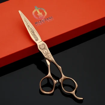 MIZUTAMI zlaté Nožnice profesionálne kaderníctvo nožnice 6.0-palcový VG10 materiál vlasy nožnice holičstvo vlasy nožnice príslušenstvo