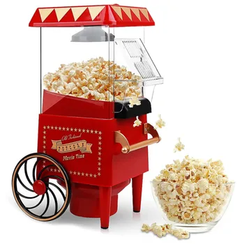 Popcorn Maker,Horúci Vzduch, Popcorn Stroj Vintage Stolový Elektrický Popcorn Popper, Zdravé a Rýchle Občerstvenie na Domácej EÚ Plug