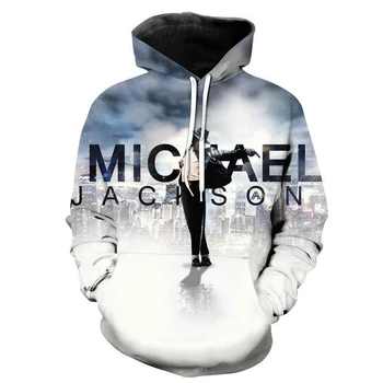 Popová Hviezda Kráľa Spevák Michael Jackson Vytlačený 3D Hoodies Nové Módne Hip Hop Pulóver Unisex 3D Tlače, Mikiny Oblečenie