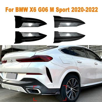 Pre BMW X6 G06 M Šport 2020-2022 Auto Zadný Nárazník Pery Difúzor Splitter Spojler Poškriabaniu Chránič Dekorácie, Doplnky