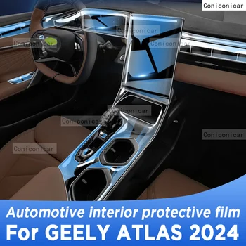 Pre GEELY Atlas 2024 Prevodovka Paneli Navigácie Automobilový priemysel Interiér Ochranný Film Anti-Scratch Nálepky Príslušenstvo
