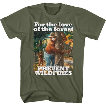 Pre Lásku Lesa Smokey Medveď T-Shirt