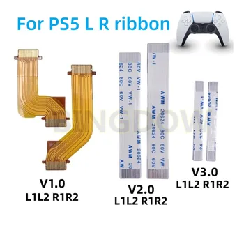 Pre PlayStation 5 V1.0 2.0 3.0 LR Vľavo, Vpravo L1 L2 R1 R2 Motor Pripojte pás s nástrojmi Flex Kábel Rukoväť Tlačidlo rade Na PS5 Radič