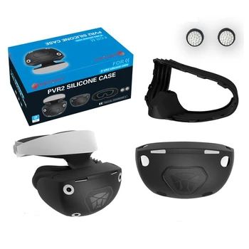 Pre PS VR2 prilba plný zábal silikónové ochranné puzdro Pre PSVR2 okuliare ochranné gumené puzdro