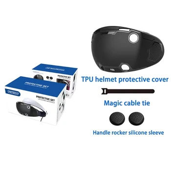Pre PS VR2 Prilba TPU ochranný kryt PSVR2 Okuliare Ochrana Prípade Thumbstick kryt GP-520