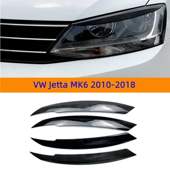 Pre VW Jetta MK6 2010-2018 Auto Svetlometu Lampa Obočia, Dekorácie Auta Nálepku Dekoratívny Kryt Auto Styling Modifikácia