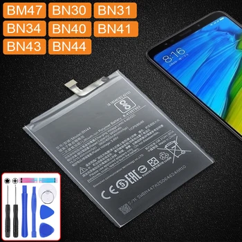 Pre Xiao Redmi 5 Plus 4X 3X 3 3 4/ Poznámka 4 4X 5A Pro Pre Xiao Mi 5X Mi5X Batérie BN 44 BM47 BN30 BN31 BN34 BN40 BN41 BN43 BN44