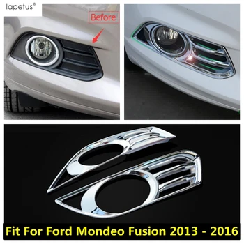 Príslušenstvo Pre Ford Mondeo / Fusion 2013 2014 2015 2016 Chrome Predné Hmlové Svetlo Foglight Lampa Dekor Rám, Kryt Trim 2 Ks / Sada