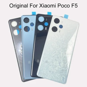Pôvodný Pre Xiao Poco F5 5G Zadný Kryt Batérie, Dvere, Zadné Bývanie Prípade Výmeny S Samolepiace Nálepky 23049PCD8G 23049PCD8I