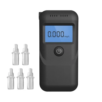 Rozšírené Alkoholu Breathalyzer Kompaktný & Výhodné Alkohol Tester s Vymeniteľnými Mouthpieces pre LongJourney Jazdy
