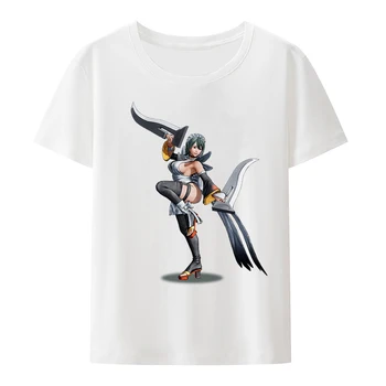 Samuraj Shodown Hra Charakter Iroha Bavlna T-shirts Anime Štýl Hry Krátke Rukáv Tričko Cool Lumbálna Street Fashion Camisetas