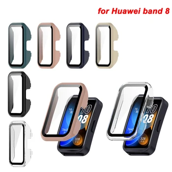 Sledujte prípade Huawei skupina 8 Pevného PC Prípade Tvrdeného Skla Screen Protector Ochranný Kryt na Huawei Kapela 7 6 Honor 6
