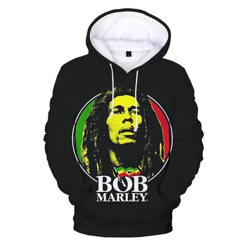 Spevák Bob Marley s Kapucňou, 3d Vytlačené Muži/Ženy Móda Harajuku Štýl, Mikiny Muž Pulóver Hoodies Nadrozmerné Unisex Oblečenie