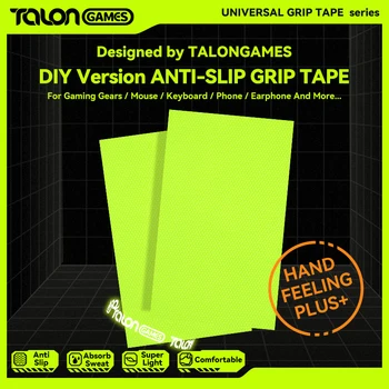 TALONGAMES Hier Gears DIY Verzia Anti-slip Pásky, Kompatibilné s Herné Myši / Klávesnice / Telefón Univerzálna Páska(Žltá)