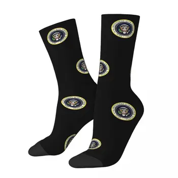 Usa Prezident Tesnenie pod Vlajkou erbom Ponožky Harajuku Super Mäkké Pančuchy celú Sezónu Ponožky Príslušenstvo pre Unisex Dary